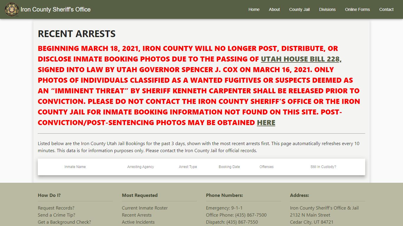 Iron County Sheriff's Office